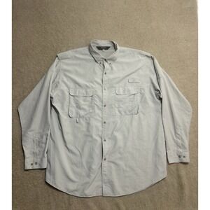 Redington Fishing Shirt Mens 2XL‎ Long Sleeve Button Down Vented UPF 30+ Outdoor